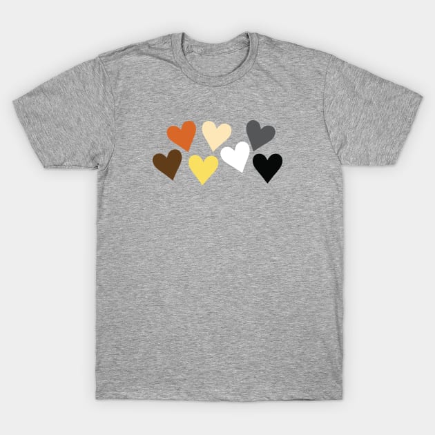 Hearts Bear Pride T-Shirt by DADDY DD